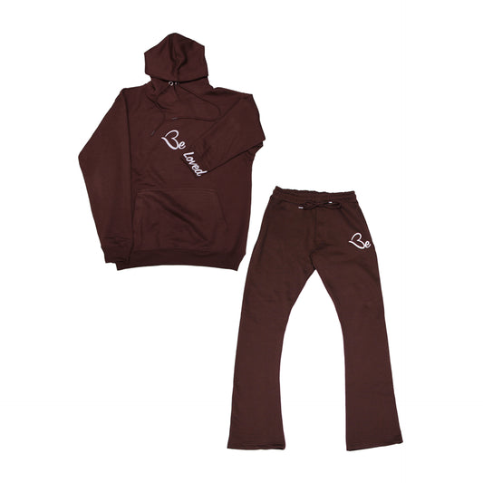 “Be-Loved Glow” Sweat-Suit (Brown)