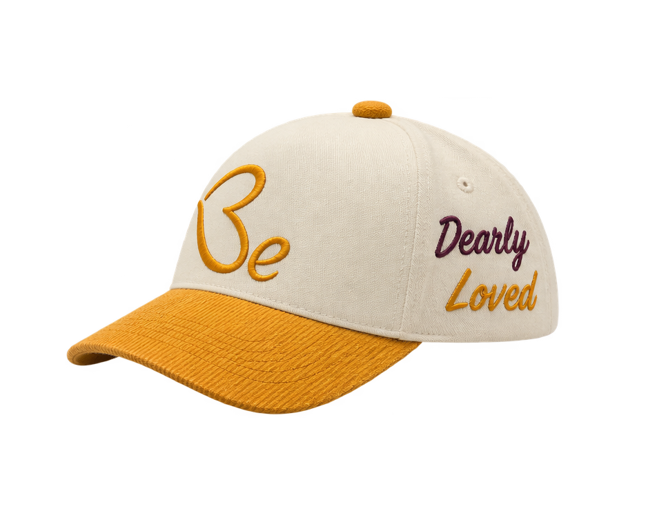 Dearly Beloved CanCord cap in cream and mustard, side view